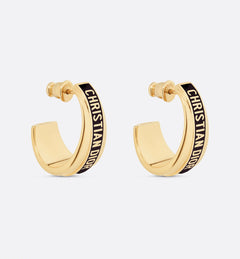 CHRISTIAN DIOR Dior Code Earrings Gold-Finish Metal | Dior Earrings (Multicolor)