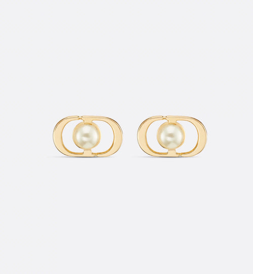 CHRISTIAN DIOR Petit CD Jolie Mini Stud Earrings | 迪奧 耳環 (金色)