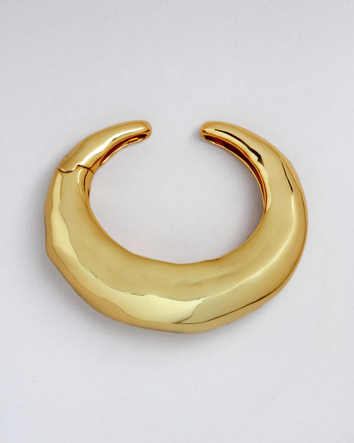 ALEXIS BITTAR Large Molten Hinged Cuff Gold | 手鐲 (大碼/金色)