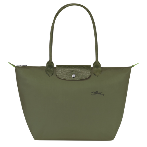 LONGCHAMP Le Pliage Green L Tote Bag | 瓏驤 長肩帶大碼手袋 (Forest)