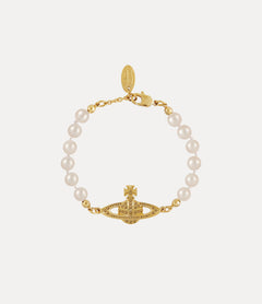 VIVIENNE WESTWOOD Mini Bas Relief Pearl Bracelet | Queen Mother West Pearl Bracelet (multi-color) 