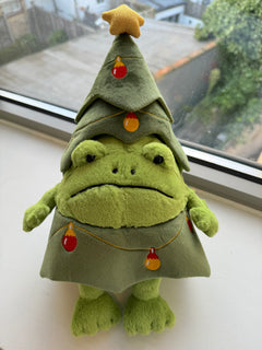 JELLYCAT Christmas Tree Ricky Rain Frog | 青蛙聖誕樹 (綠色)