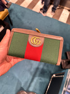 GUCCI Ophidia Zip Around Dollar Big Print Long Wallet | 古馳 長銀包 (啡色)