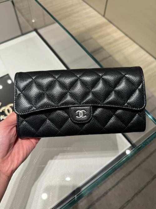 CHANEL AP0241 Classic Long Wallet | 香奈兒 經典長銀包 (黑色)