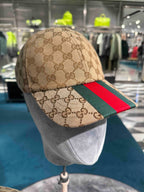 GUCCI Men’s Original GG Canvas Baseball Cap(Beige)