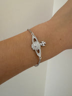 VIVIENNE WESTWOOD Mini Bas Relief Chain Bracelet | 西太后 手鏈 (銀色)