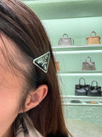 PRADA 1IF051 Metal Hair Clips | 普拉達 髮夾 (多色) Black