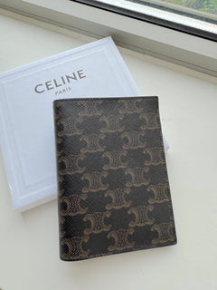 CELINE Passport Cover in Triomphe Canvas | 賽琳 護照封套 (啡色)