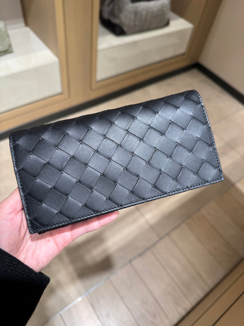 BOTTEGA VENETA Long Wallet With Coin Purse | 葆蝶家 男仕長銀包 (黑色)