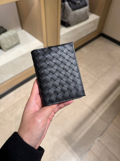 BOTTEGA VENETA Men's Intrecciato Piccolo Flap Card Case | 葆蝶家 男仕卡套 (多色)