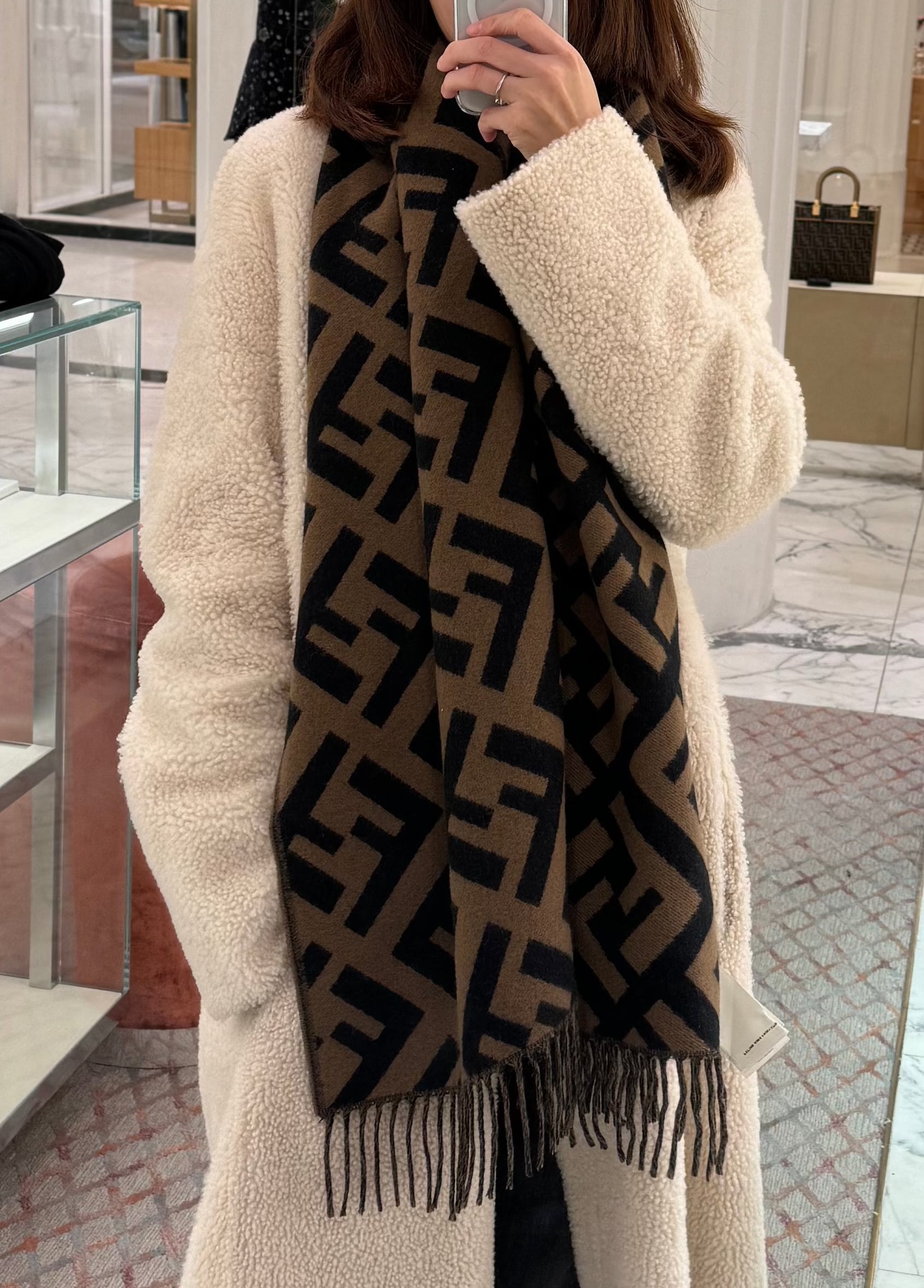 Fendi online cashmere scarf