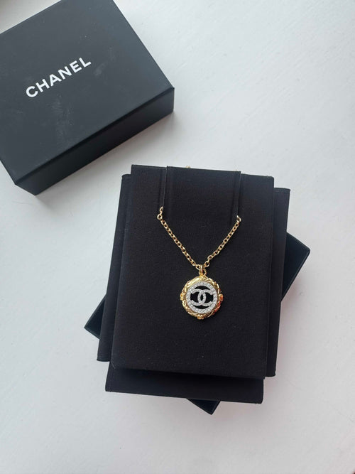 CHANEL 25C ABF087 CC Earrings | 香奈兒 頸鏈 (金銀色)