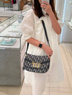 CHRISTIAN DIOR Small CD Besace Bag | 迪奧 手袋 (藍色)