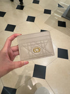 CHRISTIAN DIOR Dior Jolie Freesia Card Holder | 迪奧 卡套 (Beige)