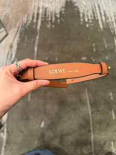 LOEWE Branded Short Strap | 羅意威 肩帶 (啡色)