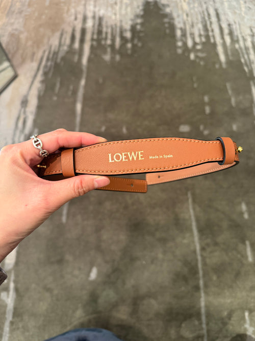 LOEWE Branded Short Strap | 羅意威 肩帶 (啡色)