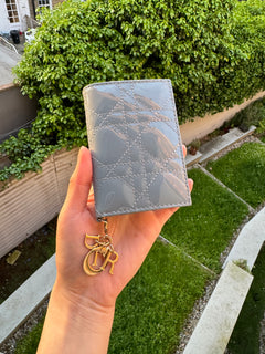 CHRISTIAN DIOR Lady Dior Bloom Card Holder | 迪奧 卡套銀包 (藍色)