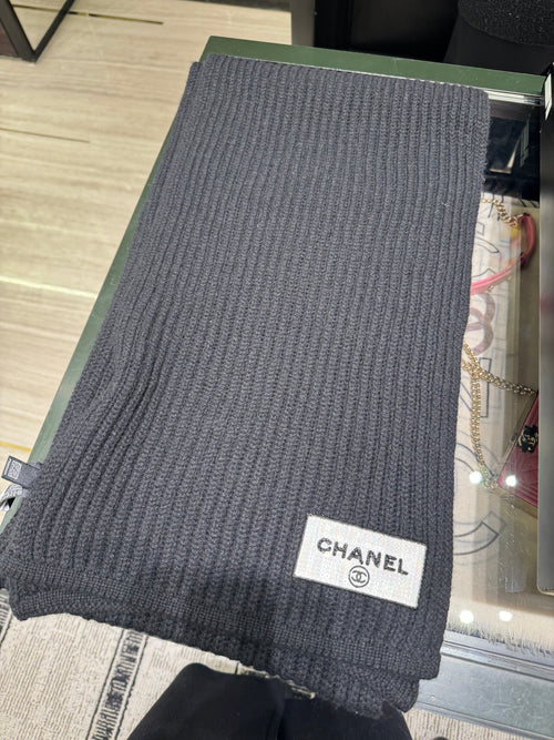 CHANEL 23A Scarf | 香奈兒 頸巾 (黑色)