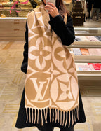 LOUIS VUITTON M79213 LV Medallion Scarf | 路易威登 頸巾 (米色)