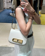 DELVAUX Alpina Calf Lingotin PM Bag | 德爾沃 手袋 (Sesame)