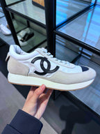 CHANEL G47131 Trainers Fabric & Suede Calfskin(Black & White)