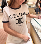 CELINE Cotton Jersey T-Shirt | 賽琳 T恤 (白色) - LondonKelly 英國名牌代購