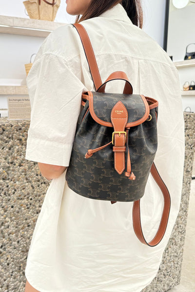 CELINE Triomphe Canvas Mini Backpack Folco | 賽琳 迷你背囊 (多色)