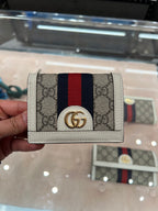 GUCCI GG Supreme Card Holder Wallet | 古馳 銀包 (白色)