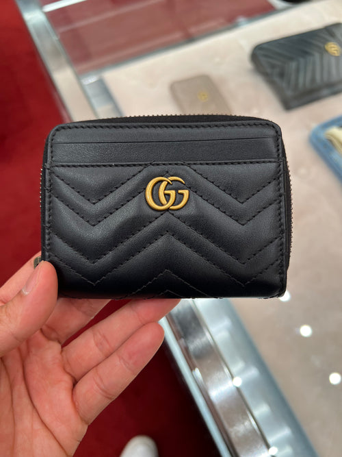 GUCCI Zip Around Card Case Wallet | 古馳 拉鏈銀包 (黑色)