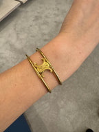 CELINE Gold Triomphe Cuff | 賽琳 手鐲 (金色)