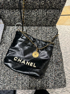 CHANEL AS3980 22 Mini Bag | 香奈兒 迷你手袋 (黑色/白字)