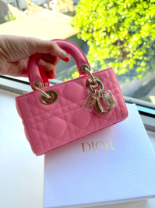 CHRISTIAN DIOR Dioriviera Lady D-Joy Micro Bag | 迪奧 迷你手袋 (Candy Pink)
