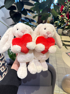 JELLYCAT Bashful Red Love Heart Bunny | 紅色愛心兔子 (白色)