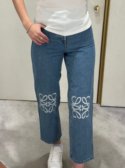 LOEWE Anagram Denim Cropped Jeans | 羅意威 牛仔褲 (藍色)