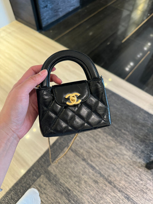 CHANEL Mini Kelly Nano Shopper Bag | 香奈兒 迷你手袋 (黑色)