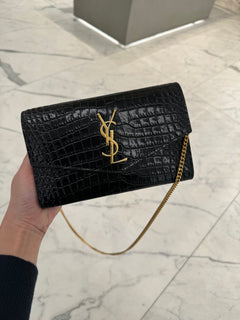 YSL SAINT LAURENT Uptown Chain Wallet | 聖羅蘭 銀包 (多色)