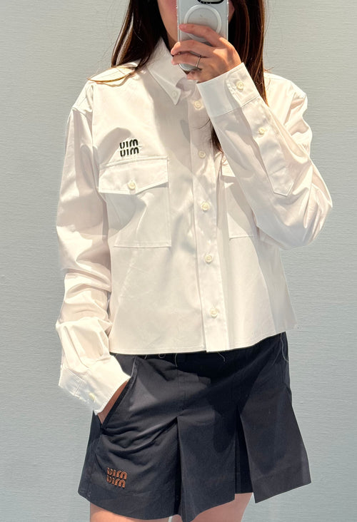 MIU MIU Poplin shirt | 繆繆 裇衫 (白色)