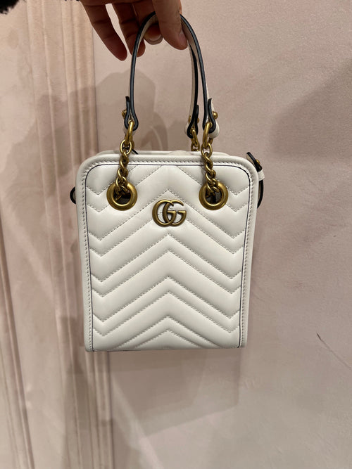 GUCCI GG Marmont Mini Bag | 古馳 迷你手袋 (白色)