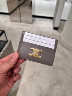 CELINE Triomphe Card Holder | 賽琳 卡套 (灰色)