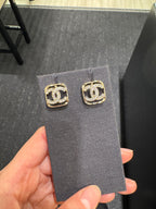 CHANEL ABA254 Crystal Earrings | 香奈兒 方型耳環 (金色)