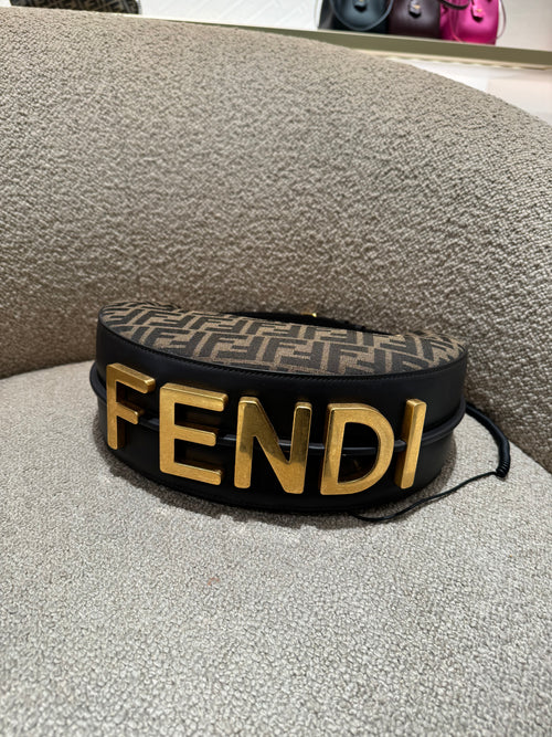 FENDI Fendigraphy Small | 芬迪 手袋 (啡色)