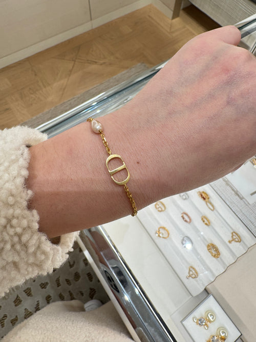 CHRISTIAN DIOR Petit CD Bracelet | 迪奧 手鏈 (金色)