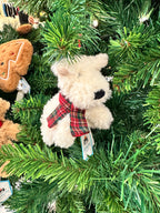 JELLYCAT Munro Scottie Dog Decoration | Munro Scottie Dog Doll Christmas Decoration (White) 