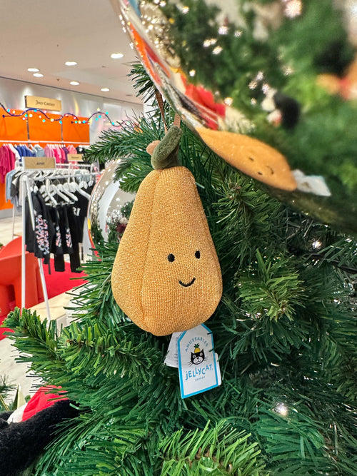 JELLYCAT Festive Folly Pear | Festive Folly Pear (Yellow) 