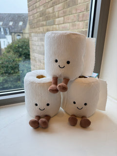 JELLYCAT Amuseables Toilet Roll | 衛生紙公仔 (白色)