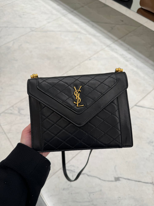 YSL SAINT LAURENT Gaby Mini Satchel Saint Laurent mini handbag blac LondonKelly