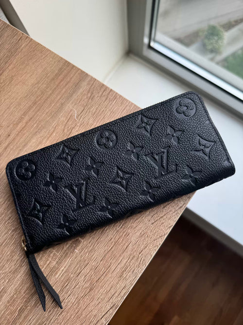 LOUIS VUITTON M60171 Clemence Wallet | 路易威登 長銀包 (黑色) 