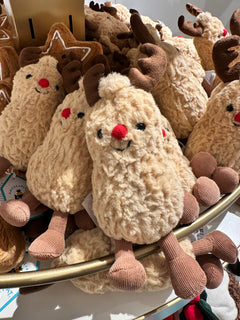 JELLYCAT Amuseables Peanut Reindeer | 花生馴鹿公仔 (啡色)