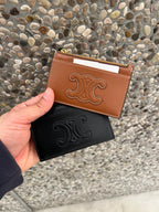 CELINE Cuir Triomphe Zipped Card Holder | 賽琳 卡套 (多色)