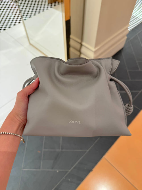 LOEWE Mini Flamenco Clutch | 羅意威 手袋 (迷你/Pearl Grey)